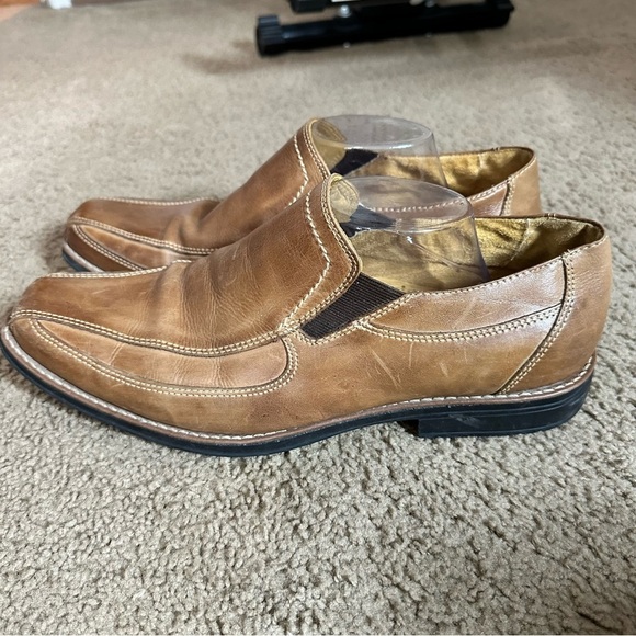 Sandro Men‎ Comfort Soft Loafers Dress Slip On Shoes US Size 12D Tan Brazil main image 9